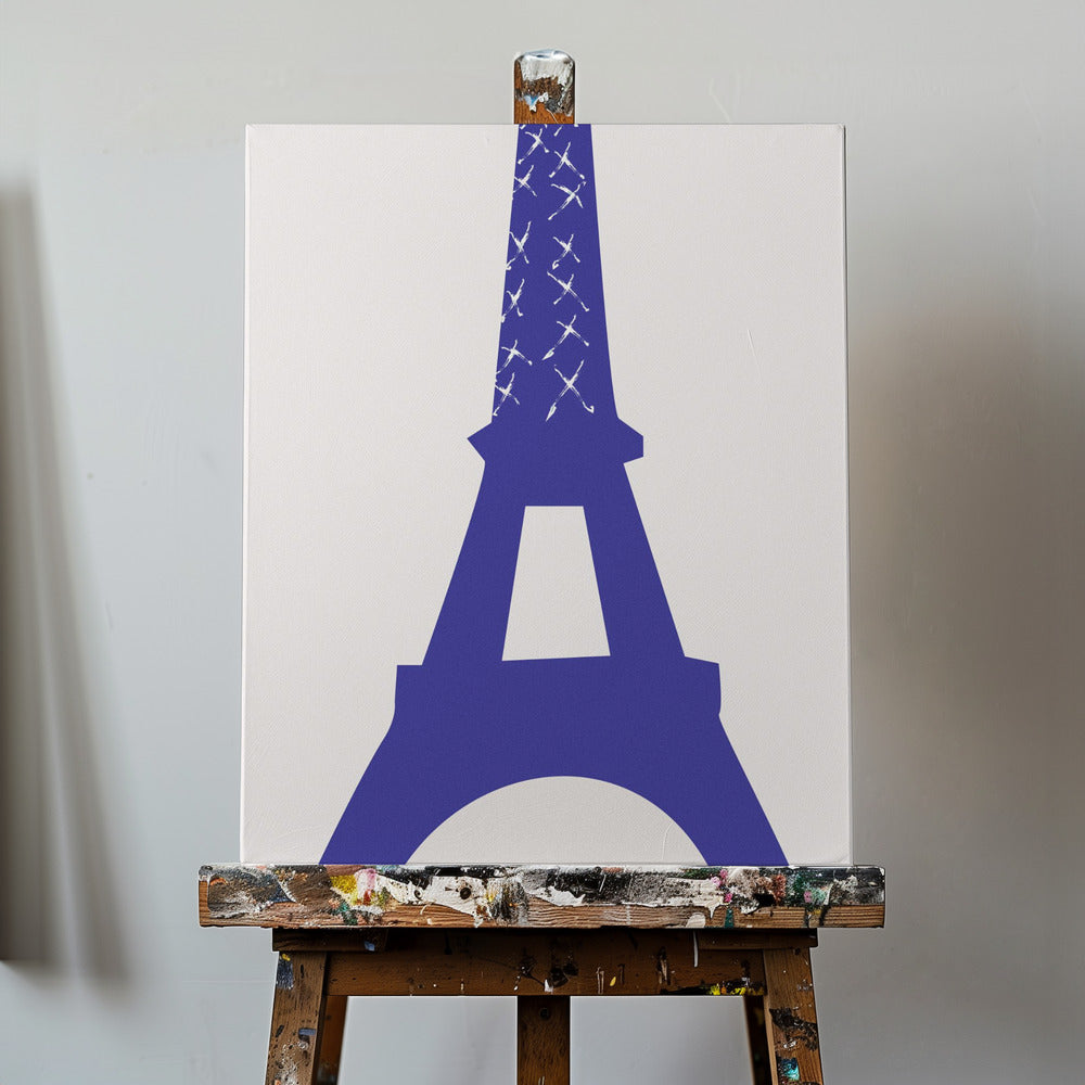 Eiffel Bleu | Tableaux sur Toile