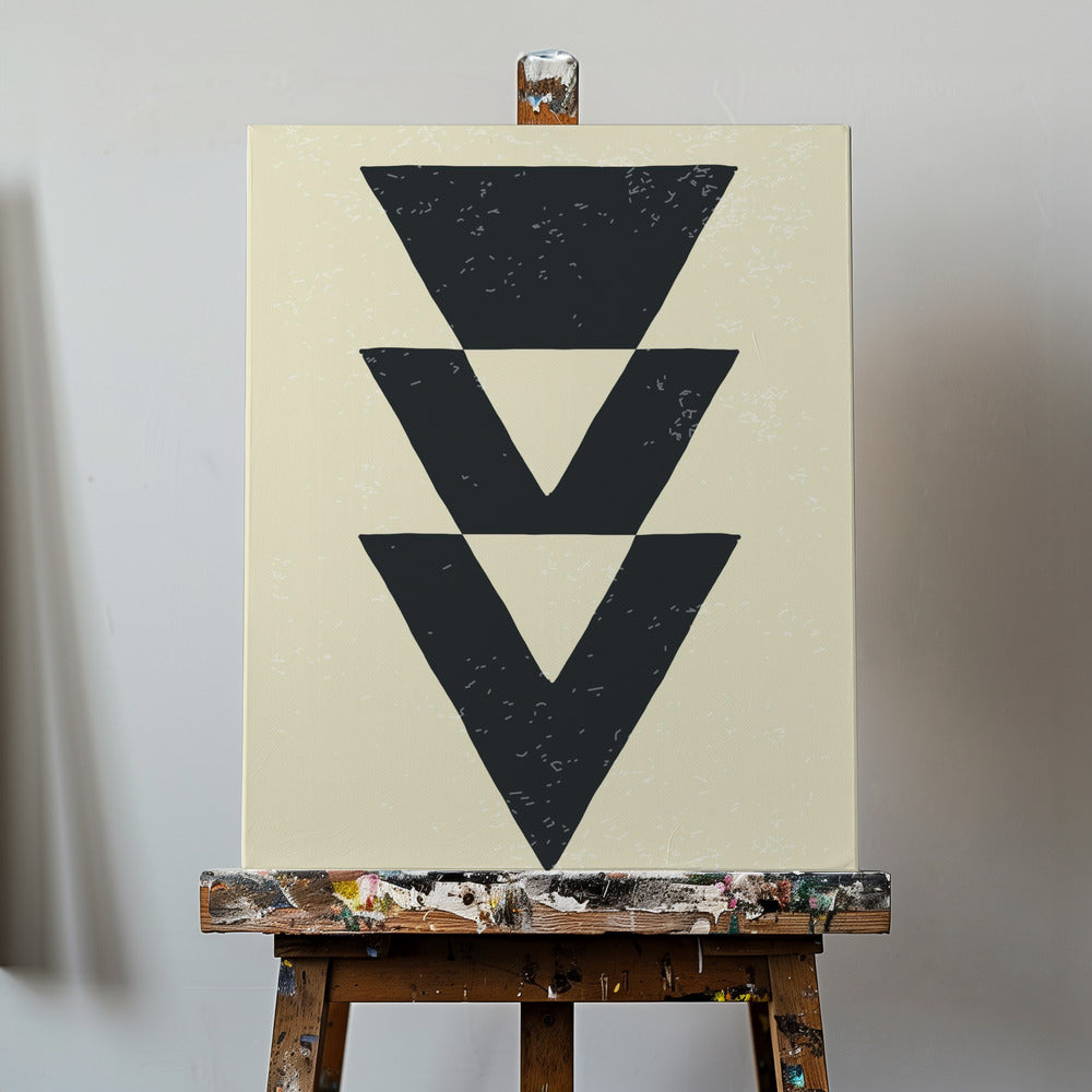Abstract Triangles #4 | Canvas