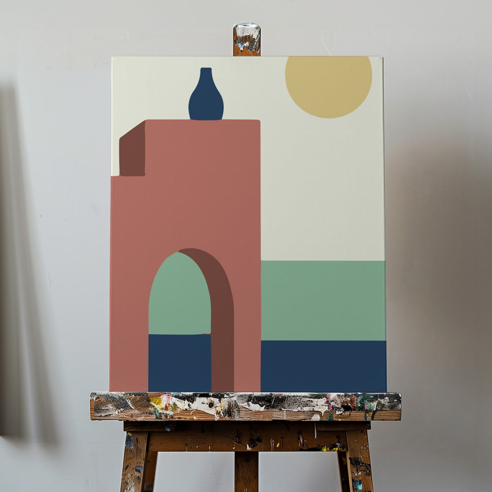 Boho Minimalistisch Ontwerp #1 | Canvasprints