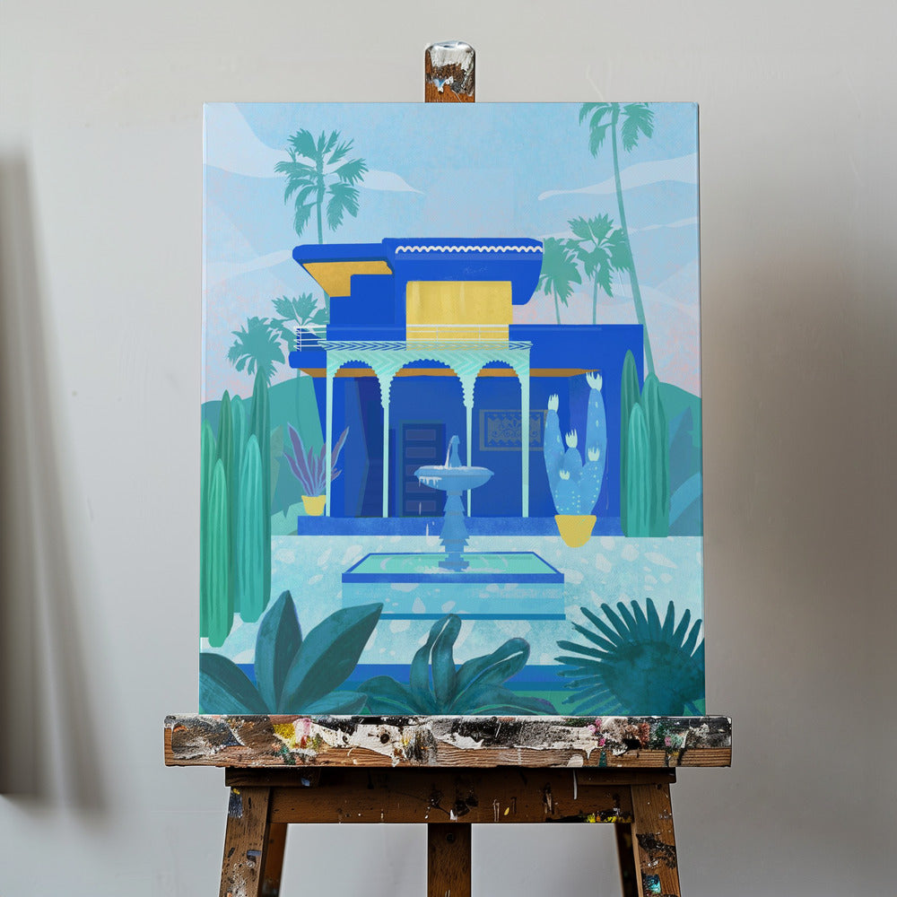 Marockansk trädgård | Canvas