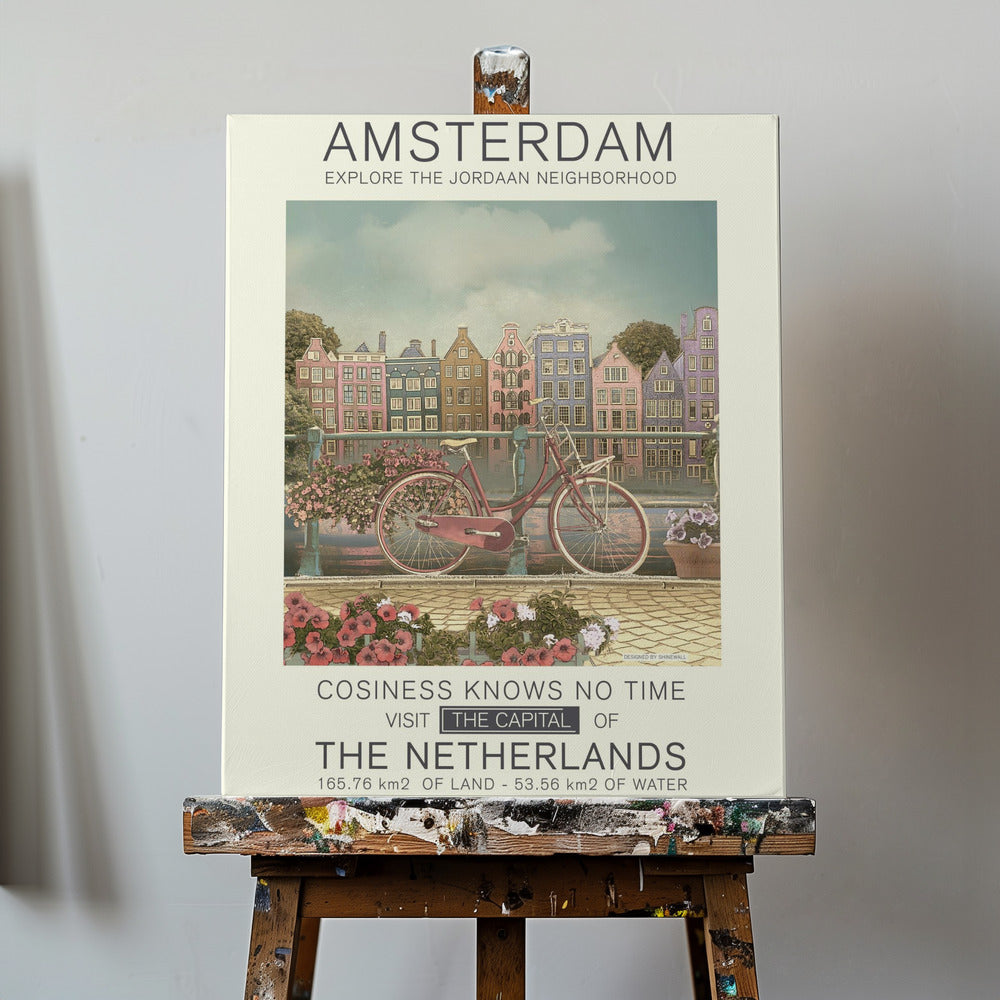 Amsterdam-tryk | Lærredsbilleder