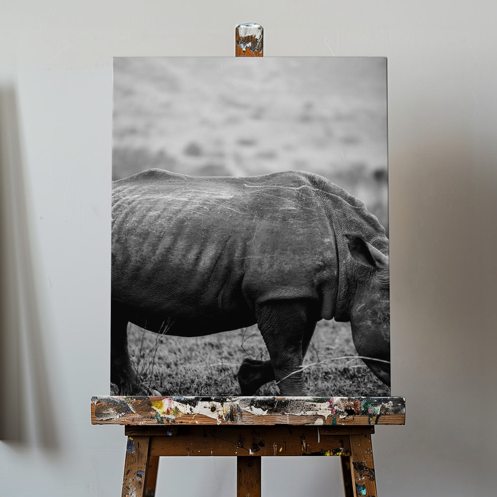 Black Rhino | Canvas
