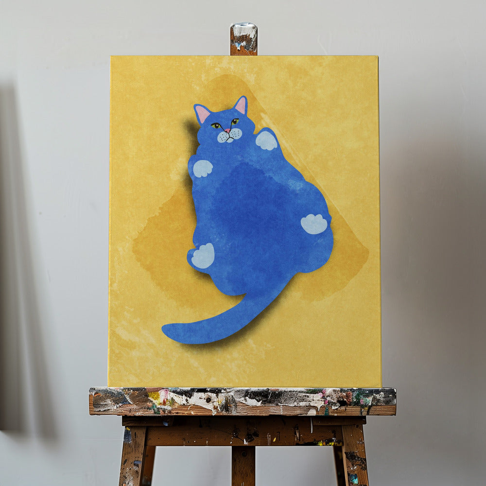 Gato gordo Impresiones en Lienzo