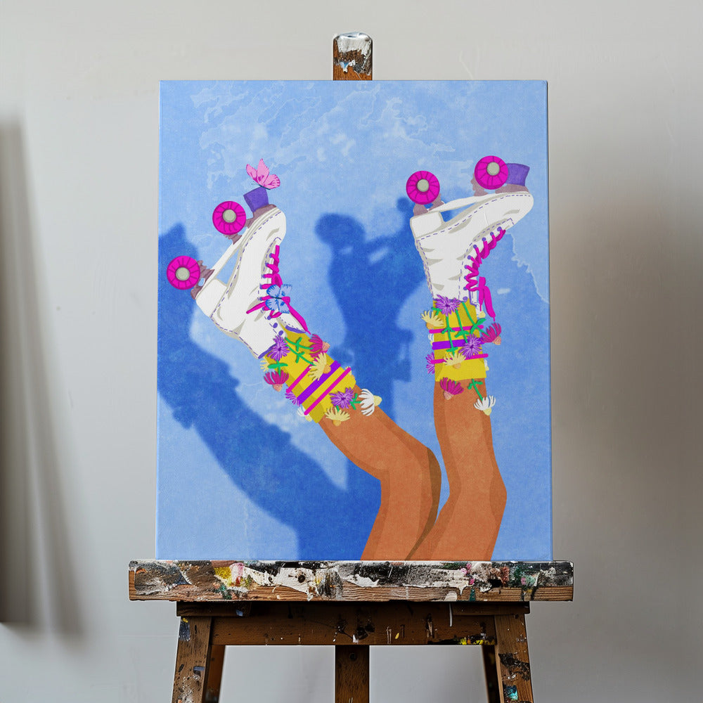 Schaats als een meisje | Canvasprints