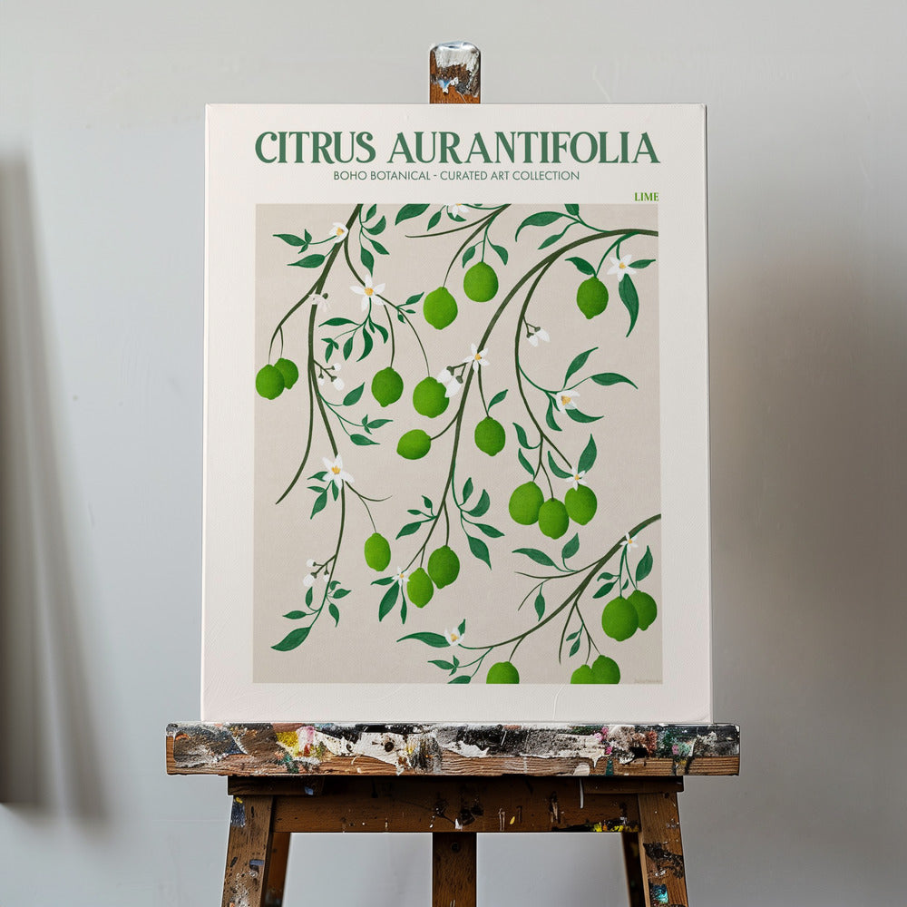 Citrus Aurantifolia – Limette | Leinwand-Bilder
