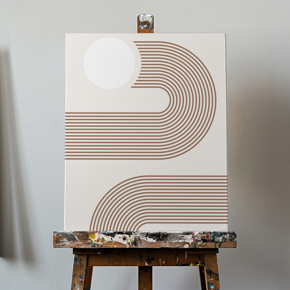 Beige bue Plakater - Kunsttryk | Lærredsbilleder