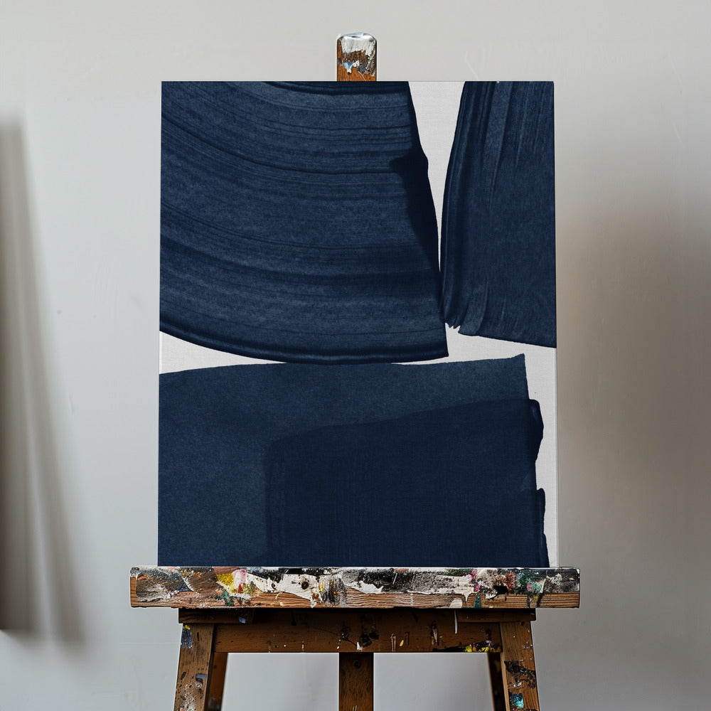 Dipinto minimalista blu I | Stampe su Tela