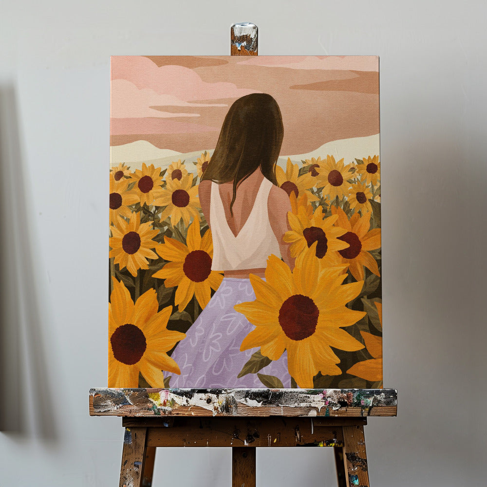 Zonnebloemavonden | Canvasprints
