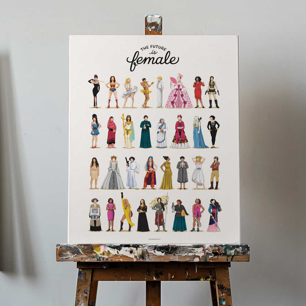 De toekomst is vrouwelijk | Canvasprints