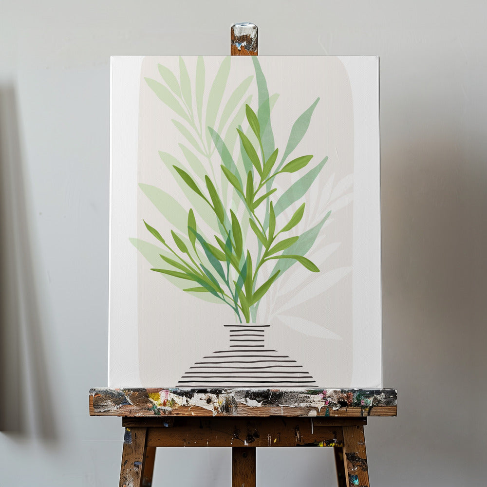 Geschilderd olijftak stilleven | Canvasprints