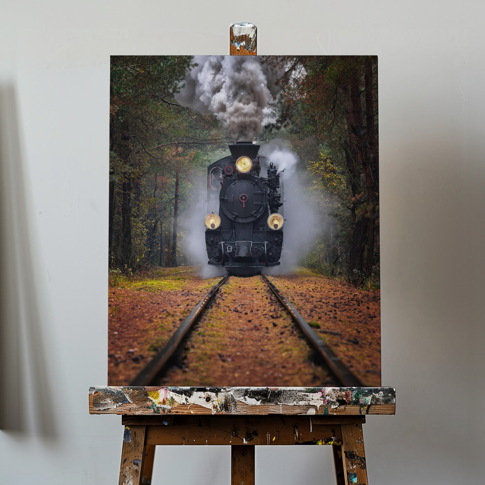 Genom höstskogen | Canvas