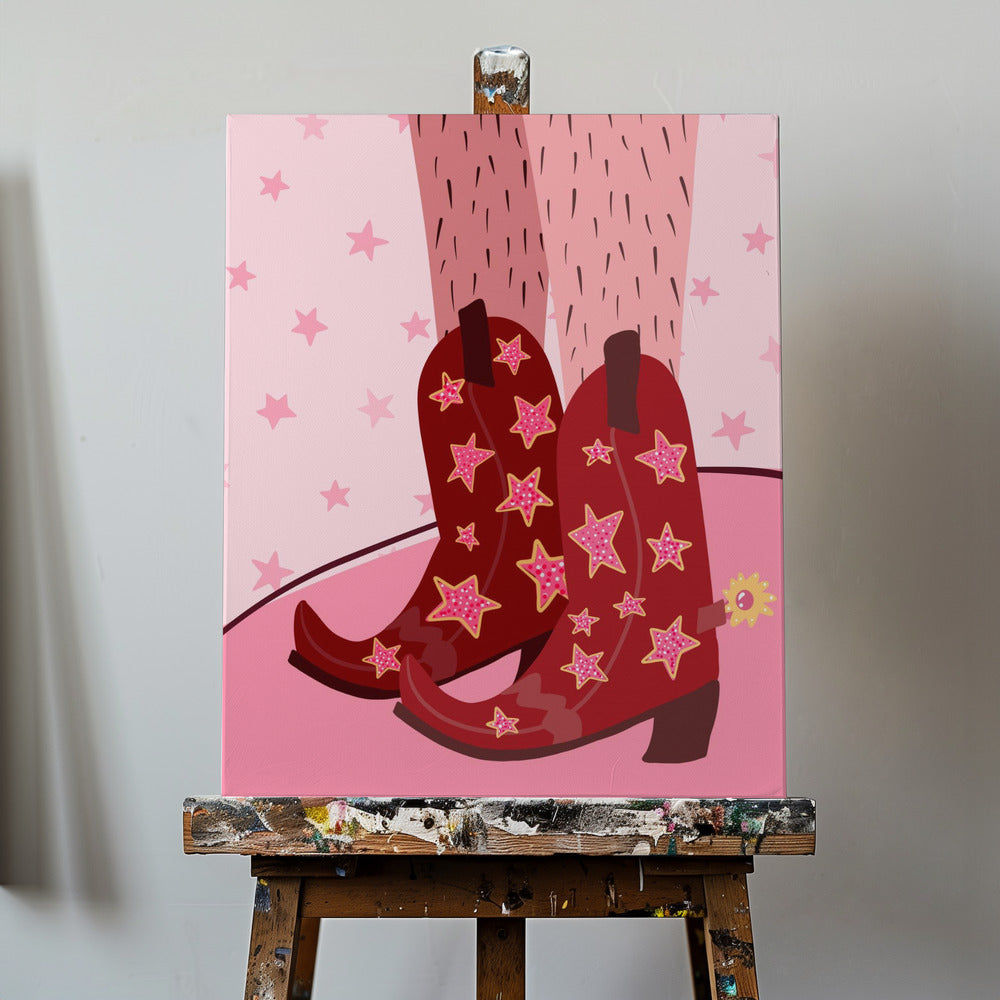 Sternenklare Stiefel | Leinwand-Bilder