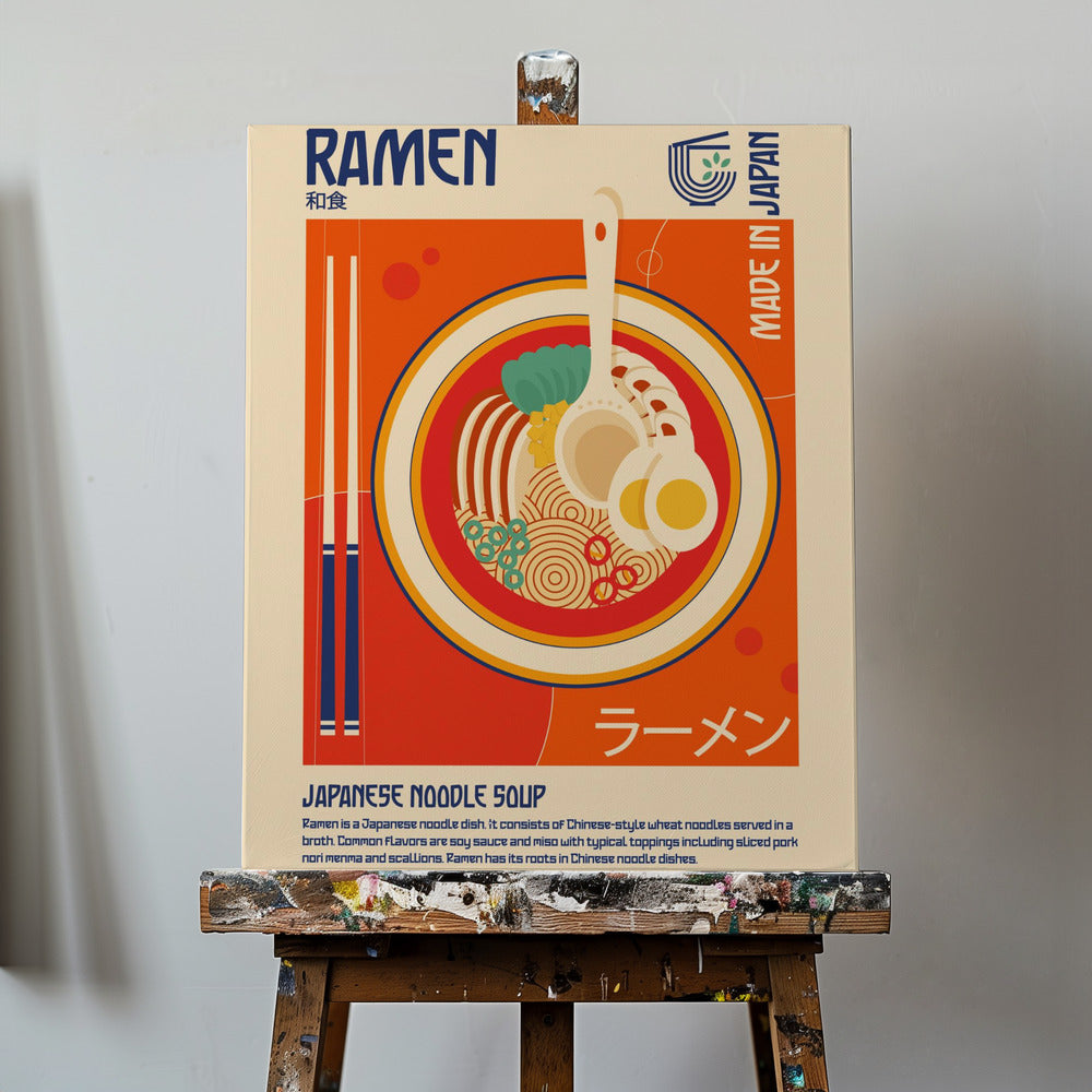 Ramen Japanese Food Print | Canvas