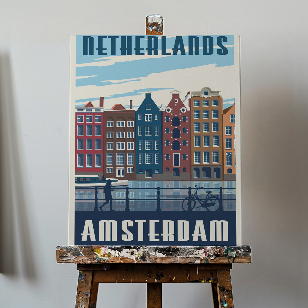 Amsterdam Reisedruck | Leinwand-Bilder