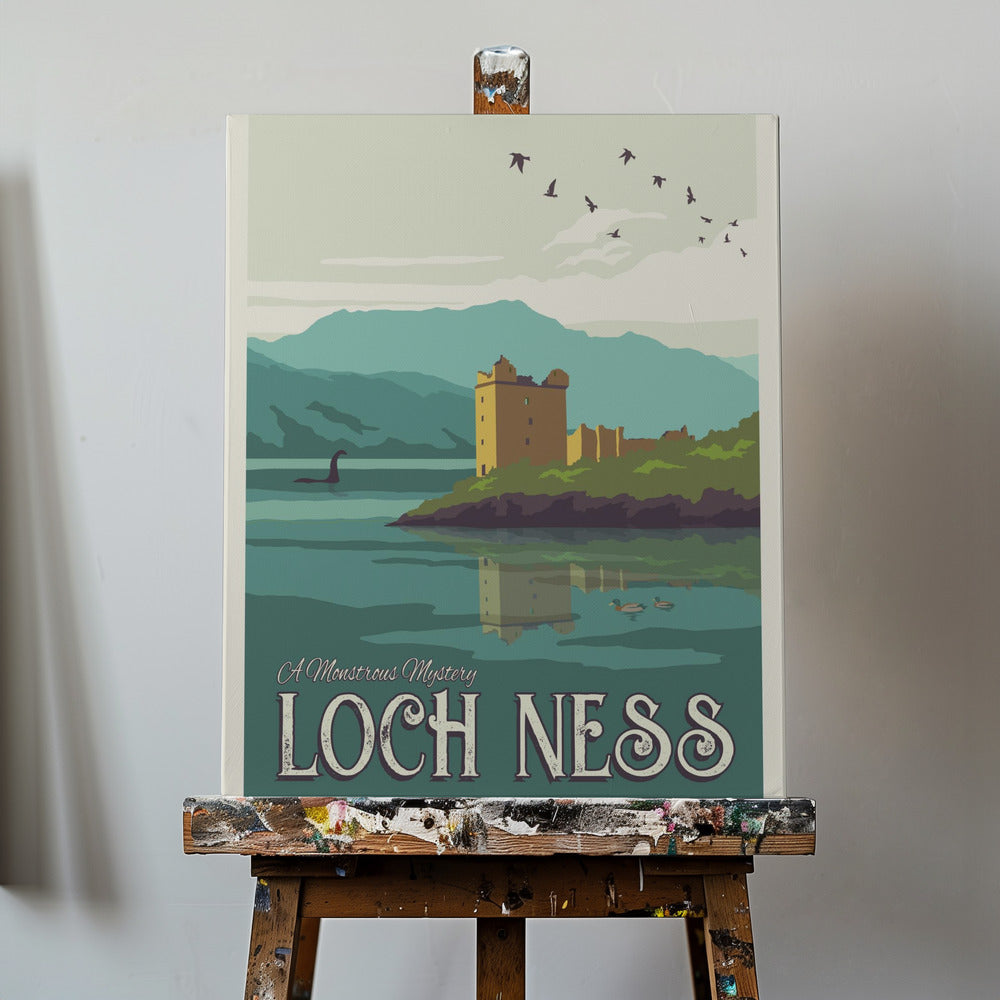 Stampa di viaggio di Loch Ness | Stampe su Tela
