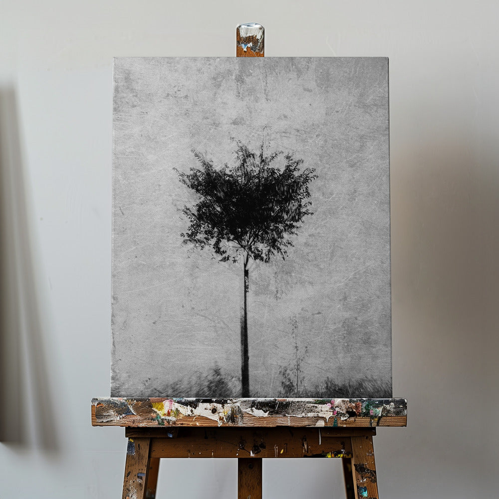 Boom in zwart-wit | Canvasprints