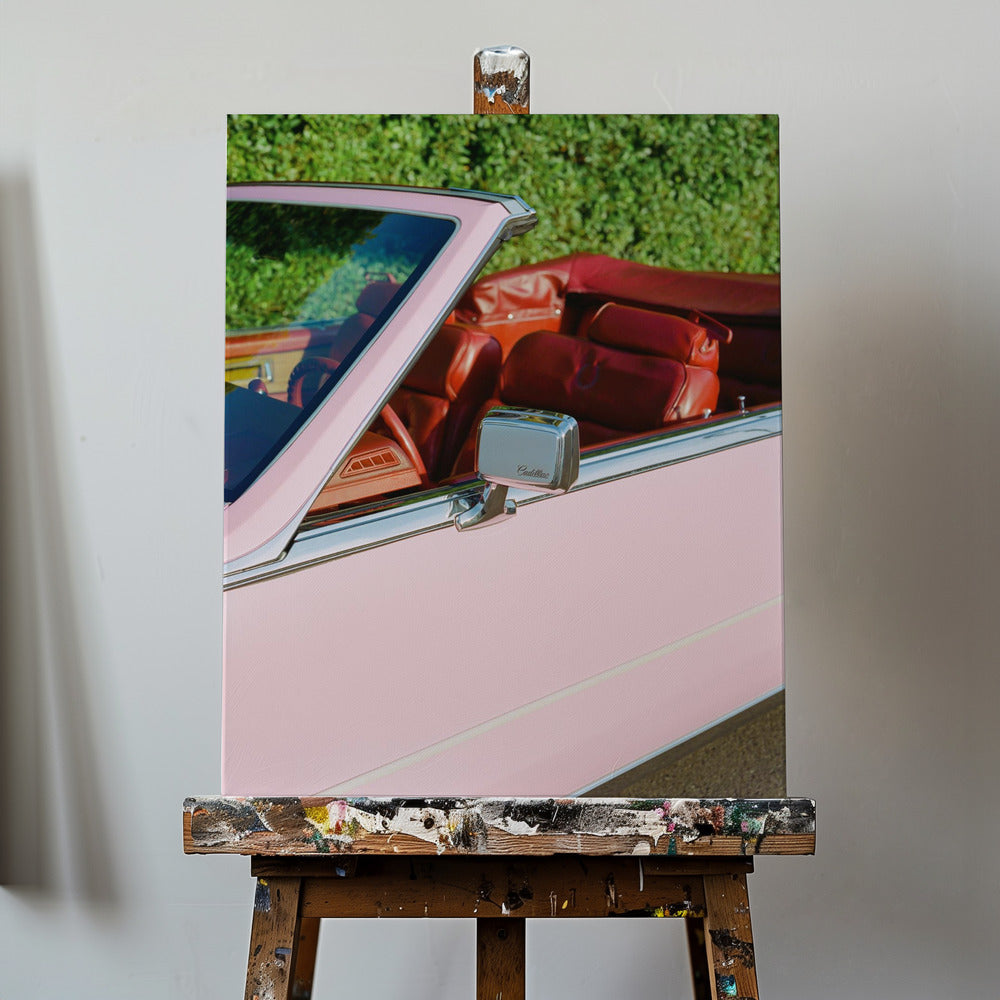 Lyserød Cadillac | Lærredsbilleder