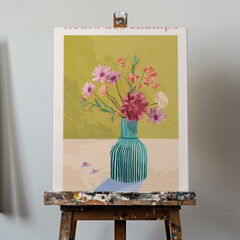 Fleur Des Champs - Groen | Canvasprints
