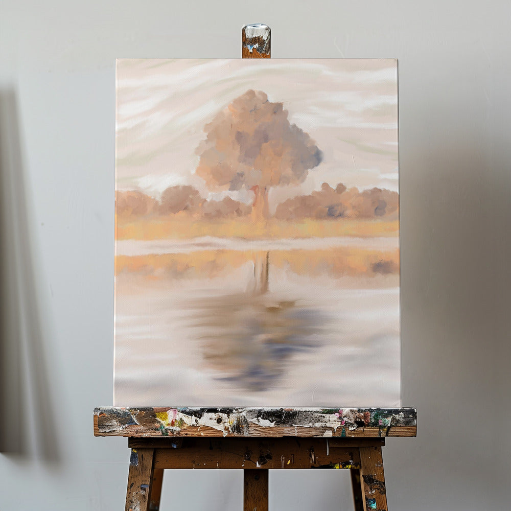 Sovereign Reflections of the Jackalberry Tree, Caprivi, Botswana | Canvas