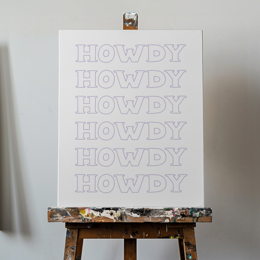 Lila Howdy | Leinwand-Bilder