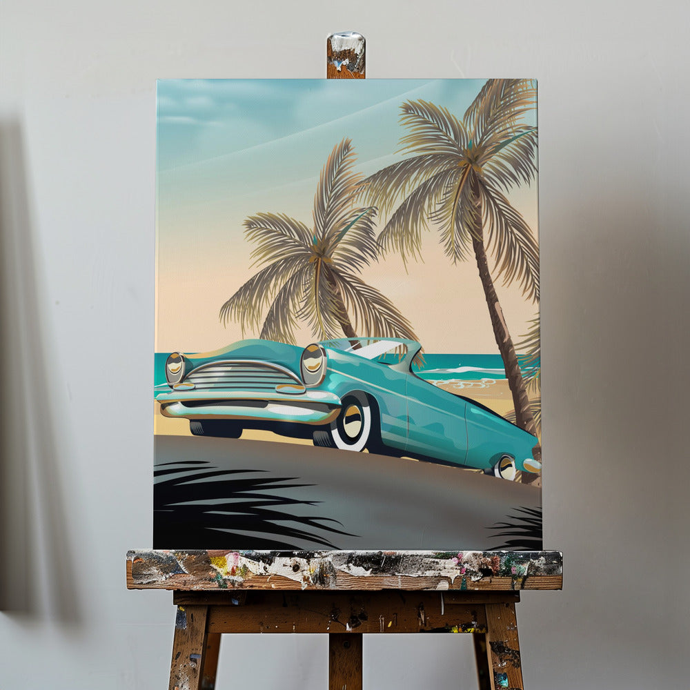Vintage Beach Vacation | Canvas