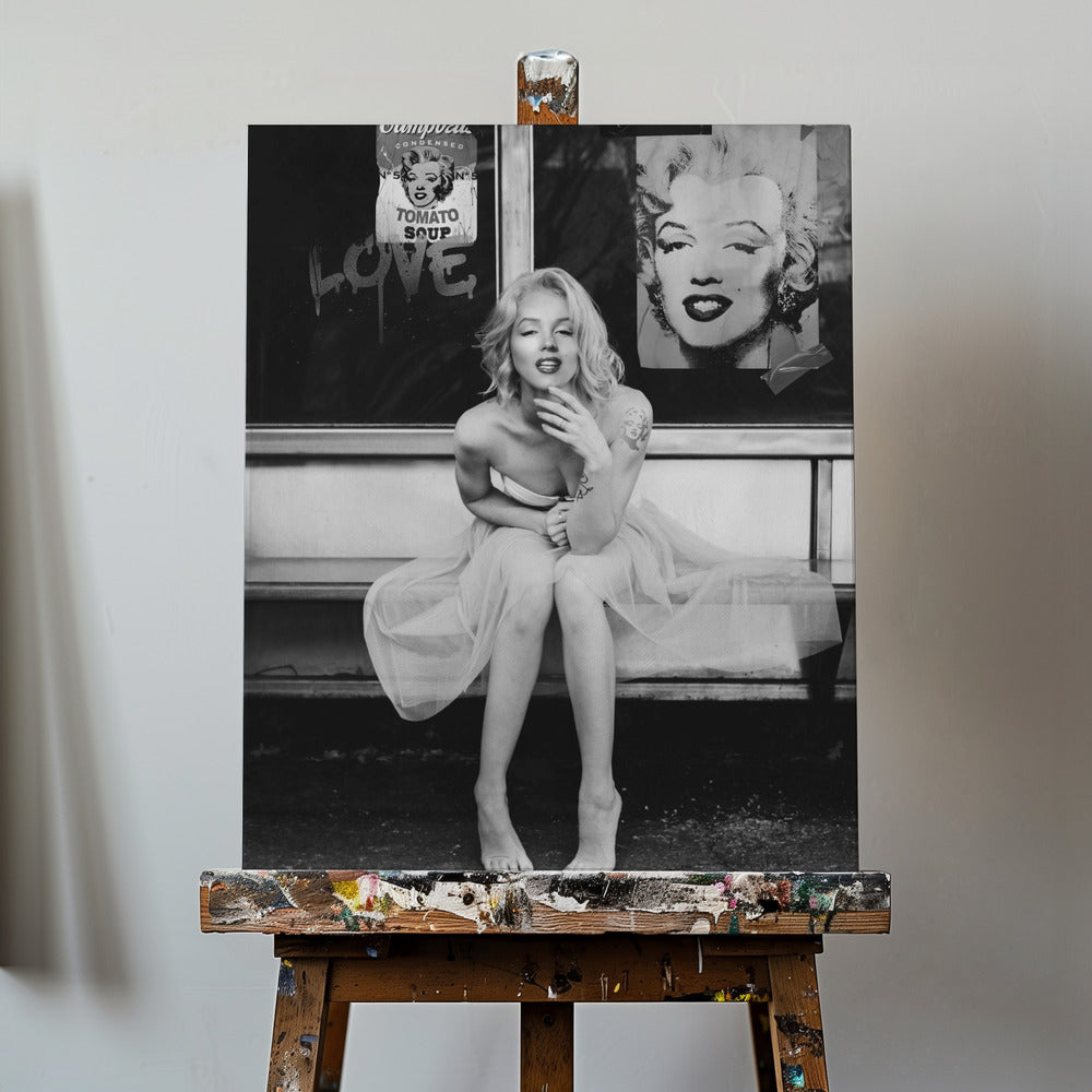 Nueva Marilyn BW | Impresiones en Lienzo