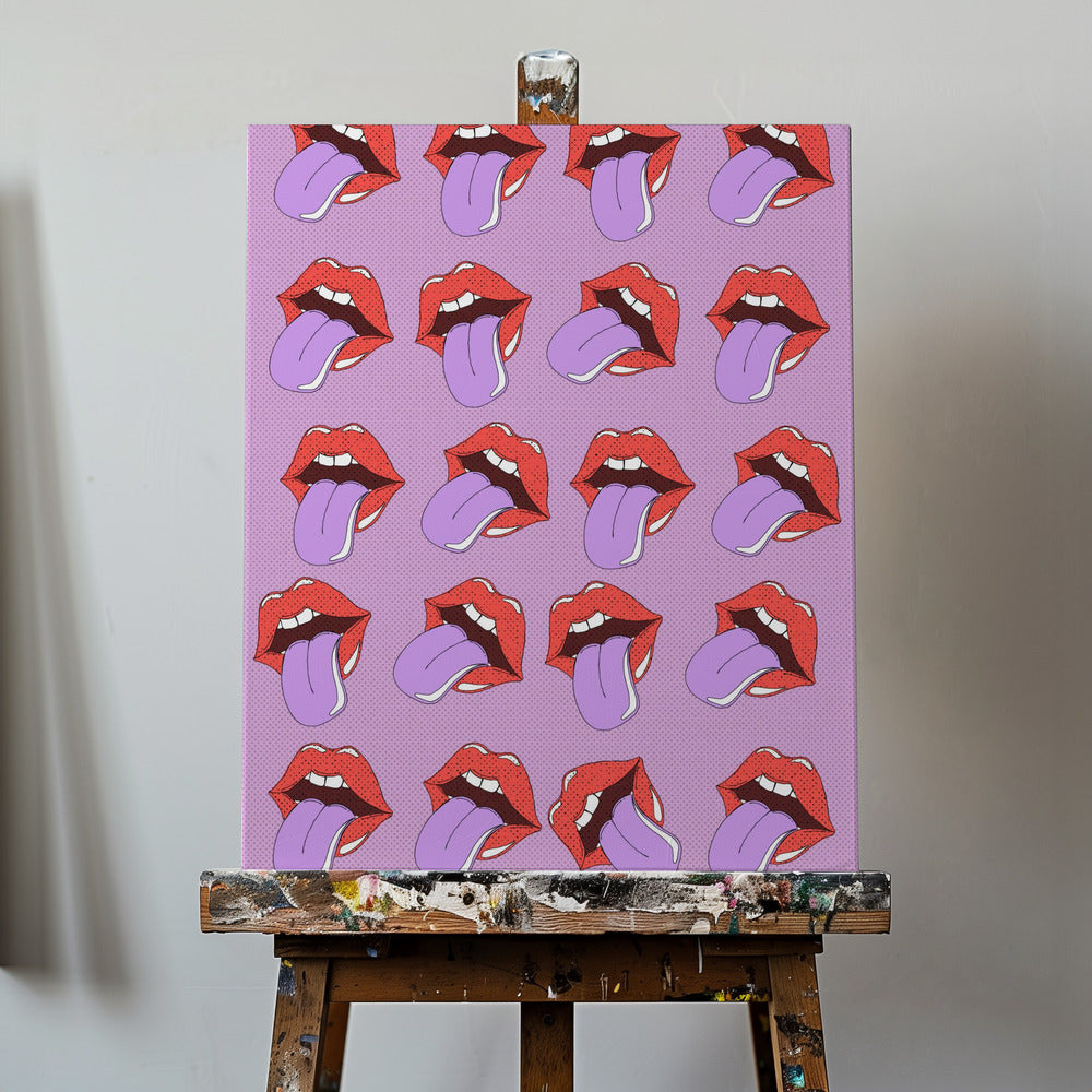 Lips Pattern | Canvas
