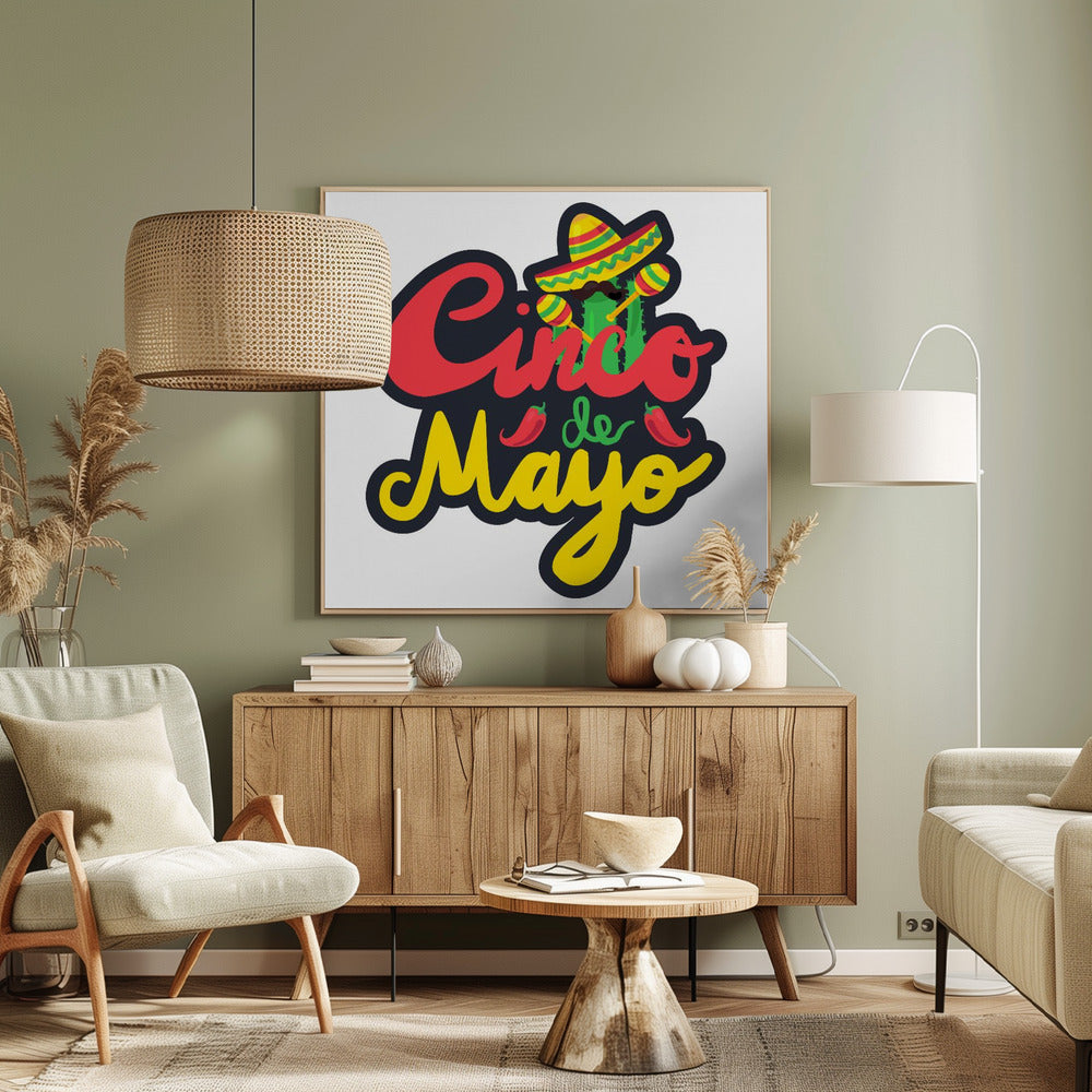 Sarjakuva Cinco de Mayo -taide | Canvastaulut
