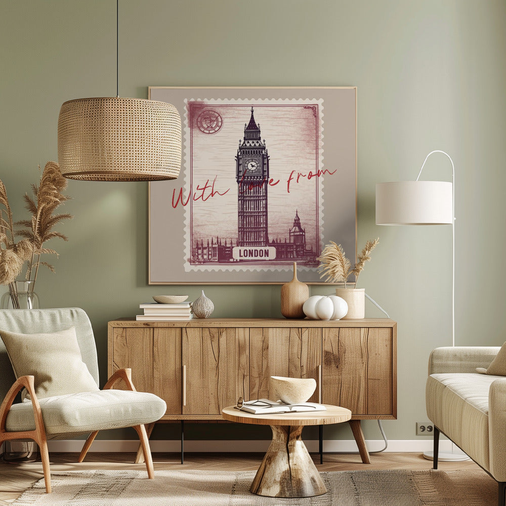 Med kärlek från London | Canvastavla