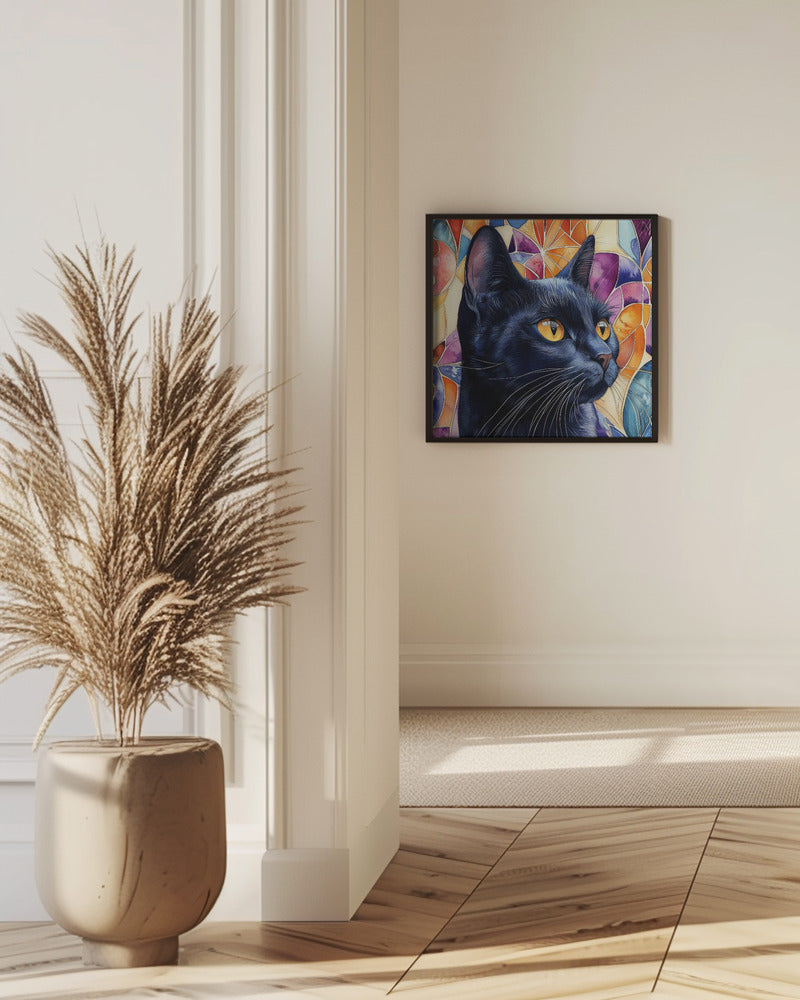 Svart katt Rocky | Poster