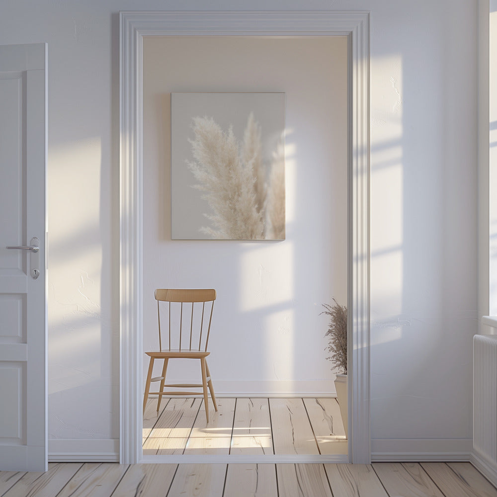 Pampas Grass Grey 03 | Canvas