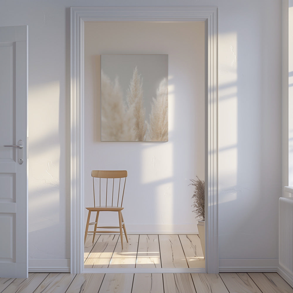 Pampas Grass Grey 04 | Canvas