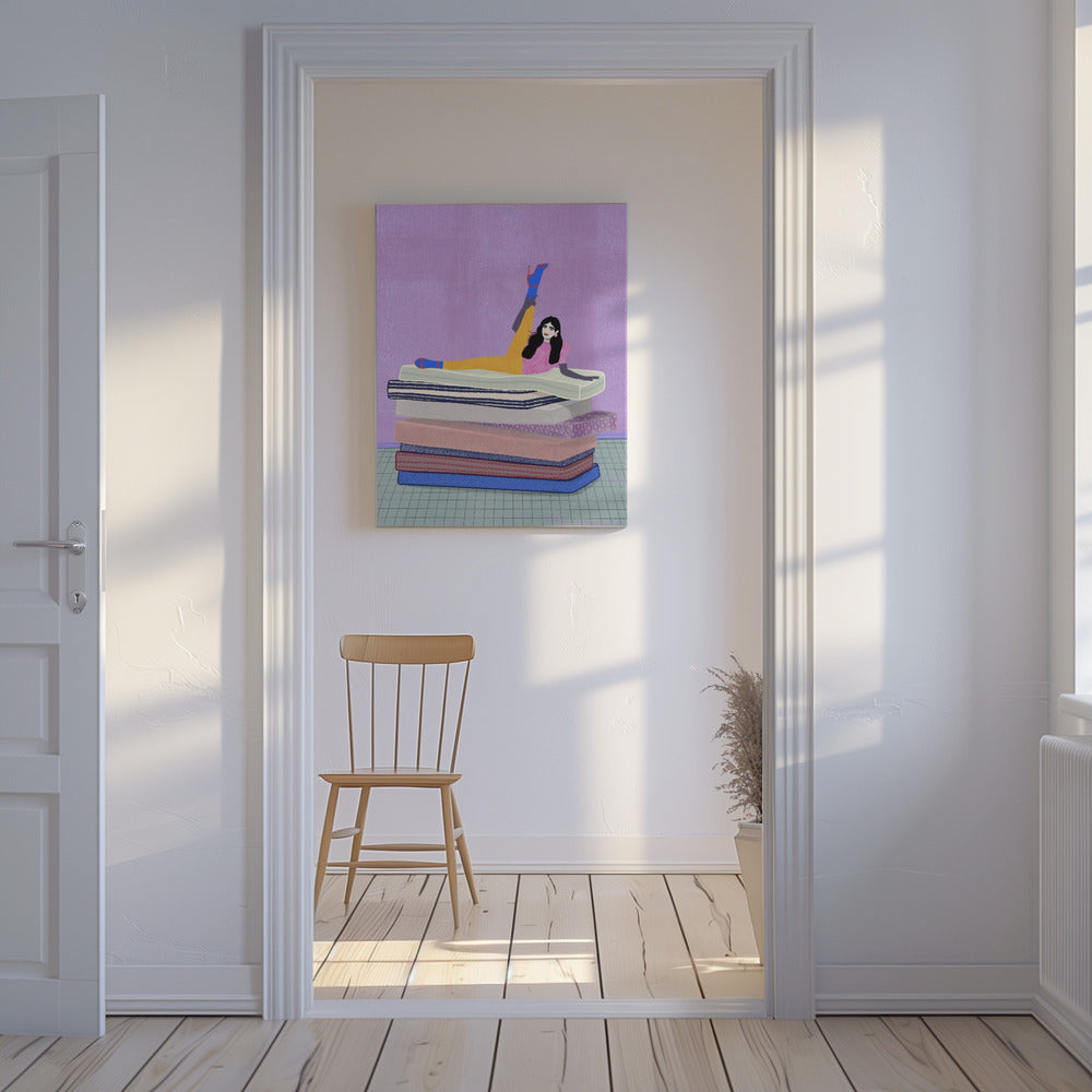 Lyft upp benet mot huvudet | Canvas