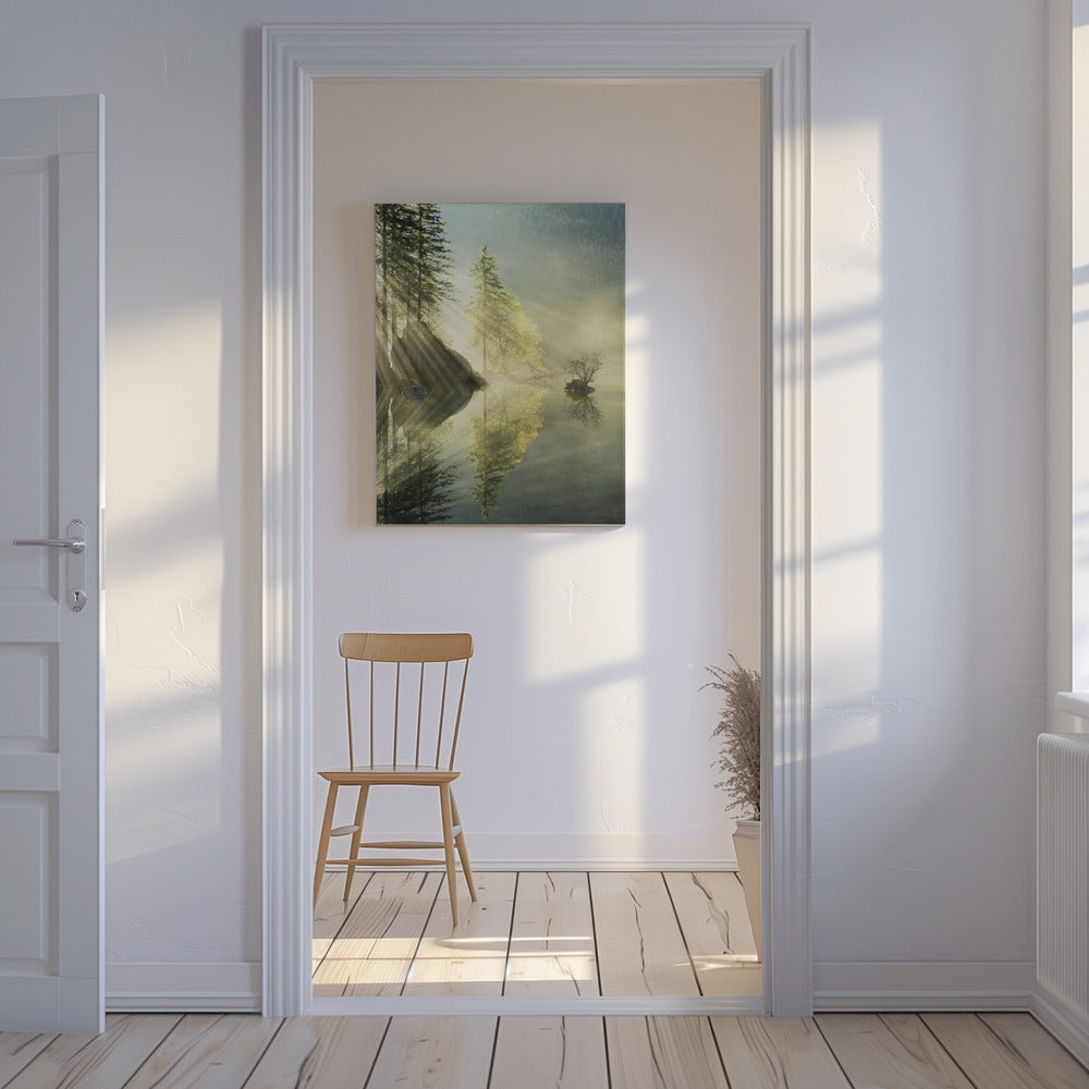 Guds strålar vertikalt | Canvas