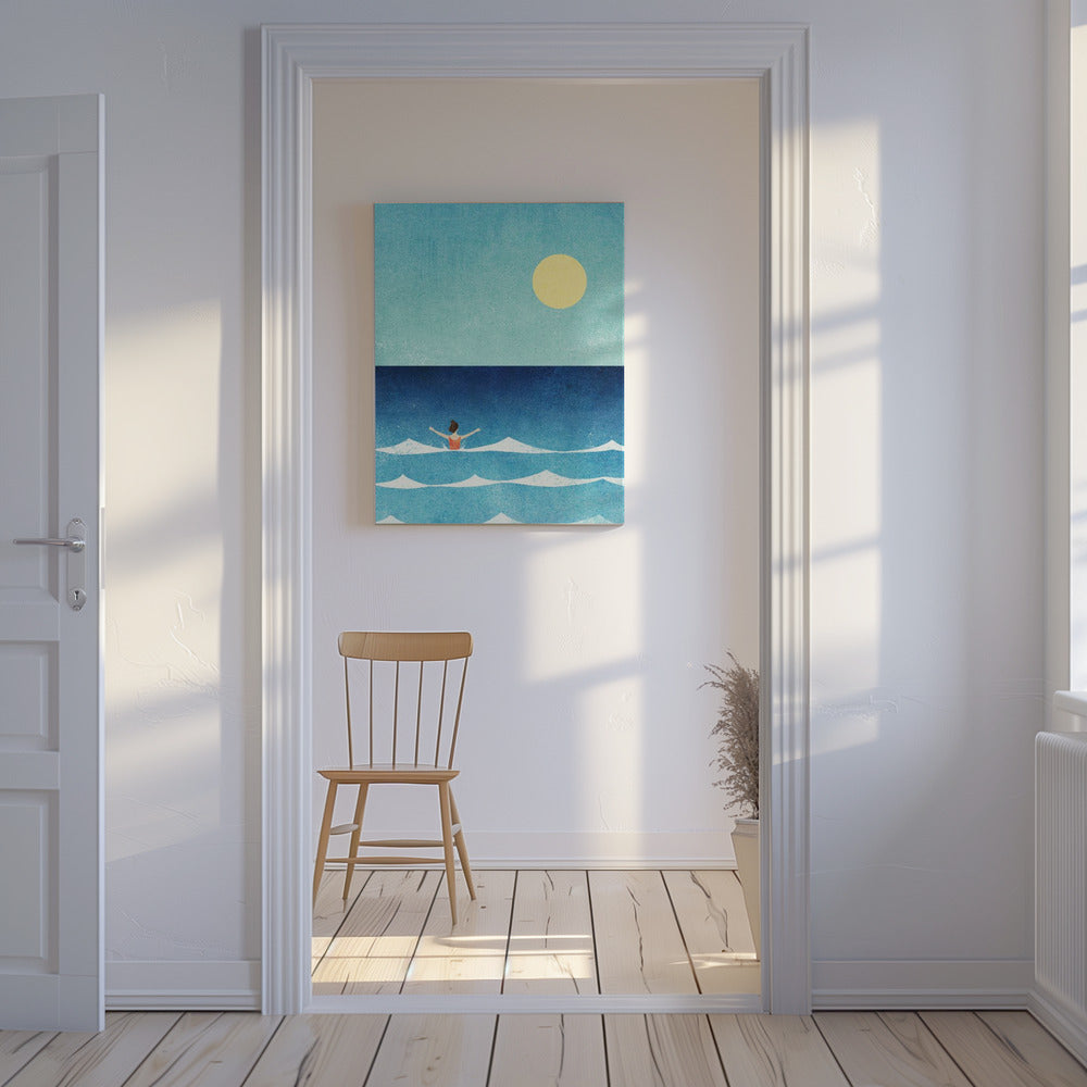 Havsvømning ii | Lærredsbilleder