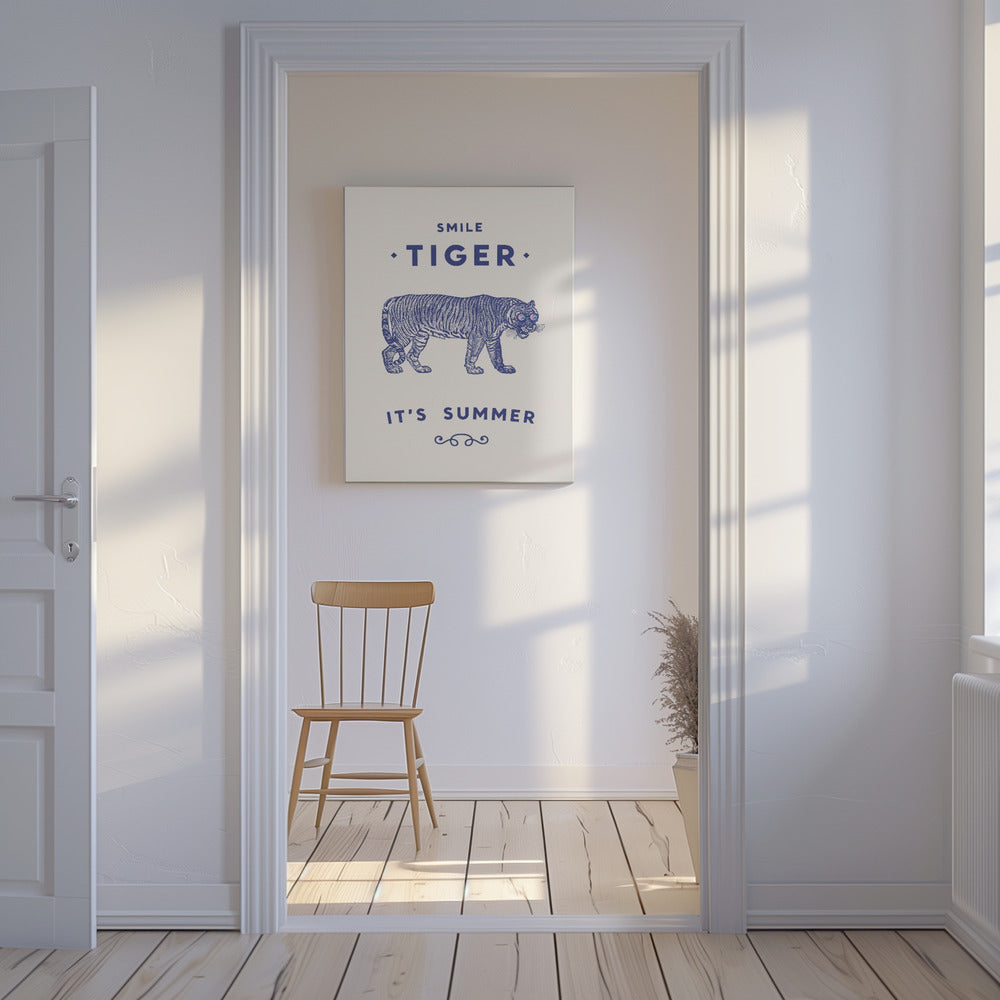 Tigre sorridente | Stampe su Tela
