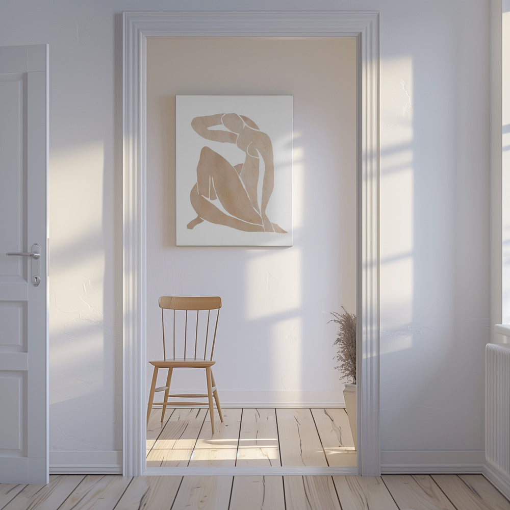 Kvinder former abstrakt kunst | Lærredsbilleder