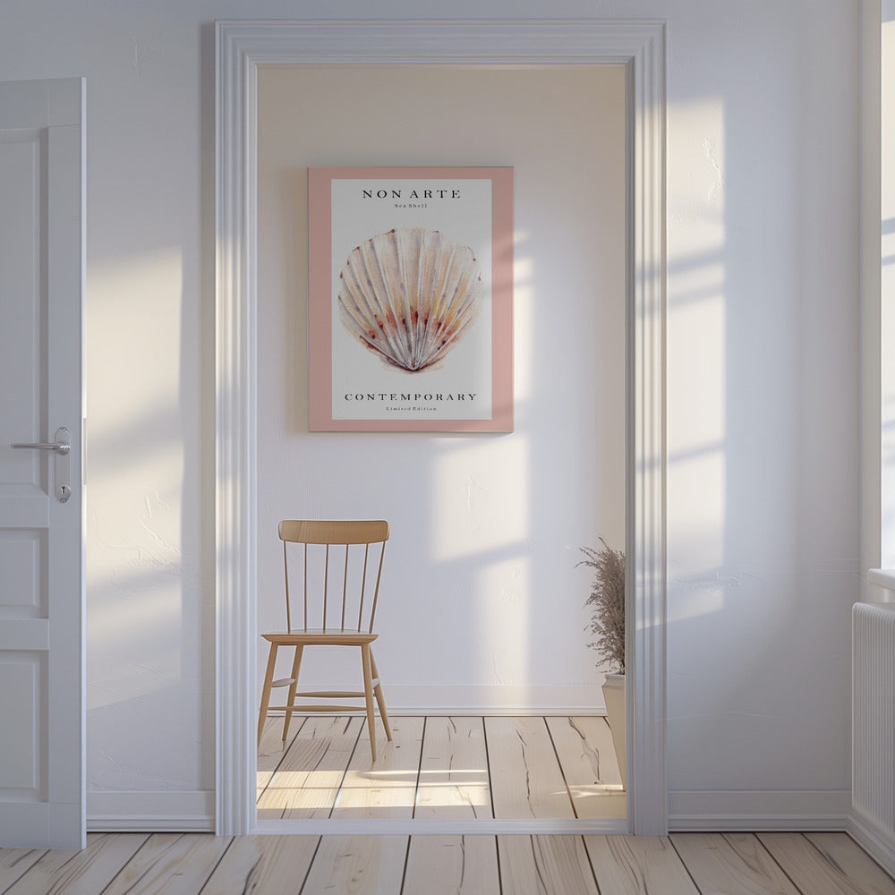 Ikke-kunstnerisk muslingeskal nr. 2 | Lærredsbilleder