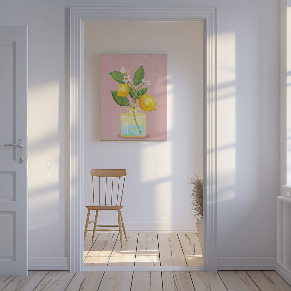 Citroenbos in vaas | Canvasprints
