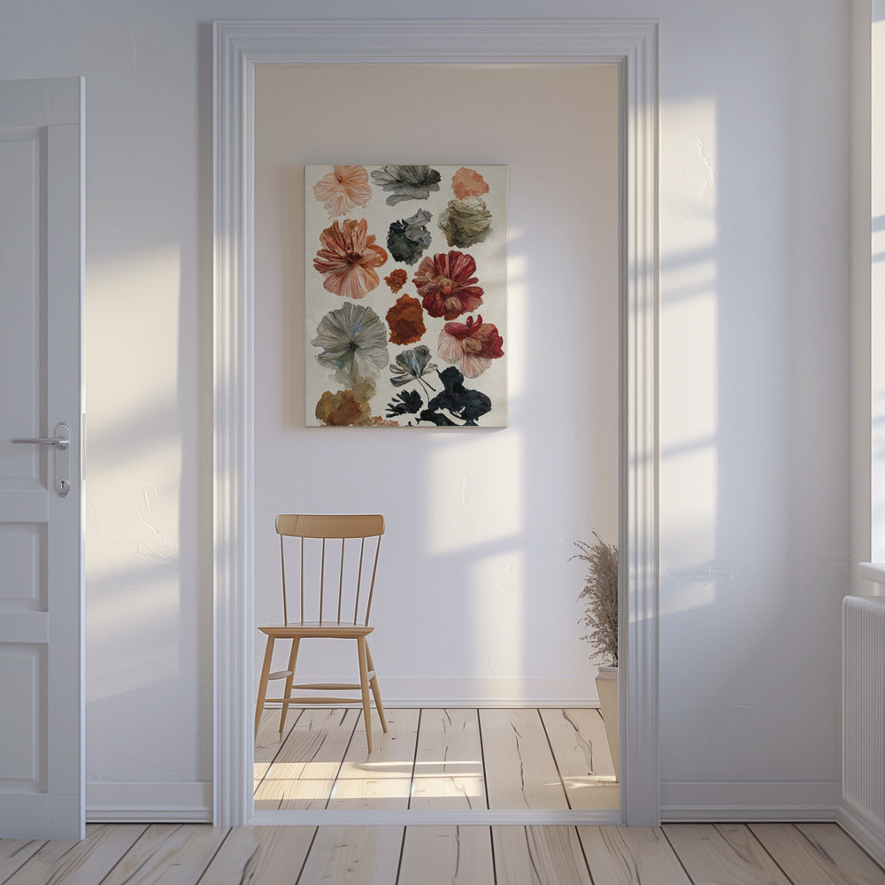 Samling av torra blommor | Canvas