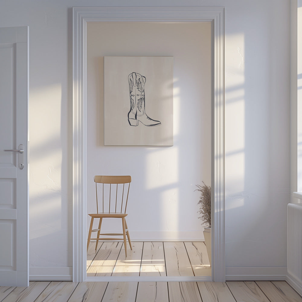 Bottes de cowboy par Ivy Green Illustrations | Tableaux sur Toile