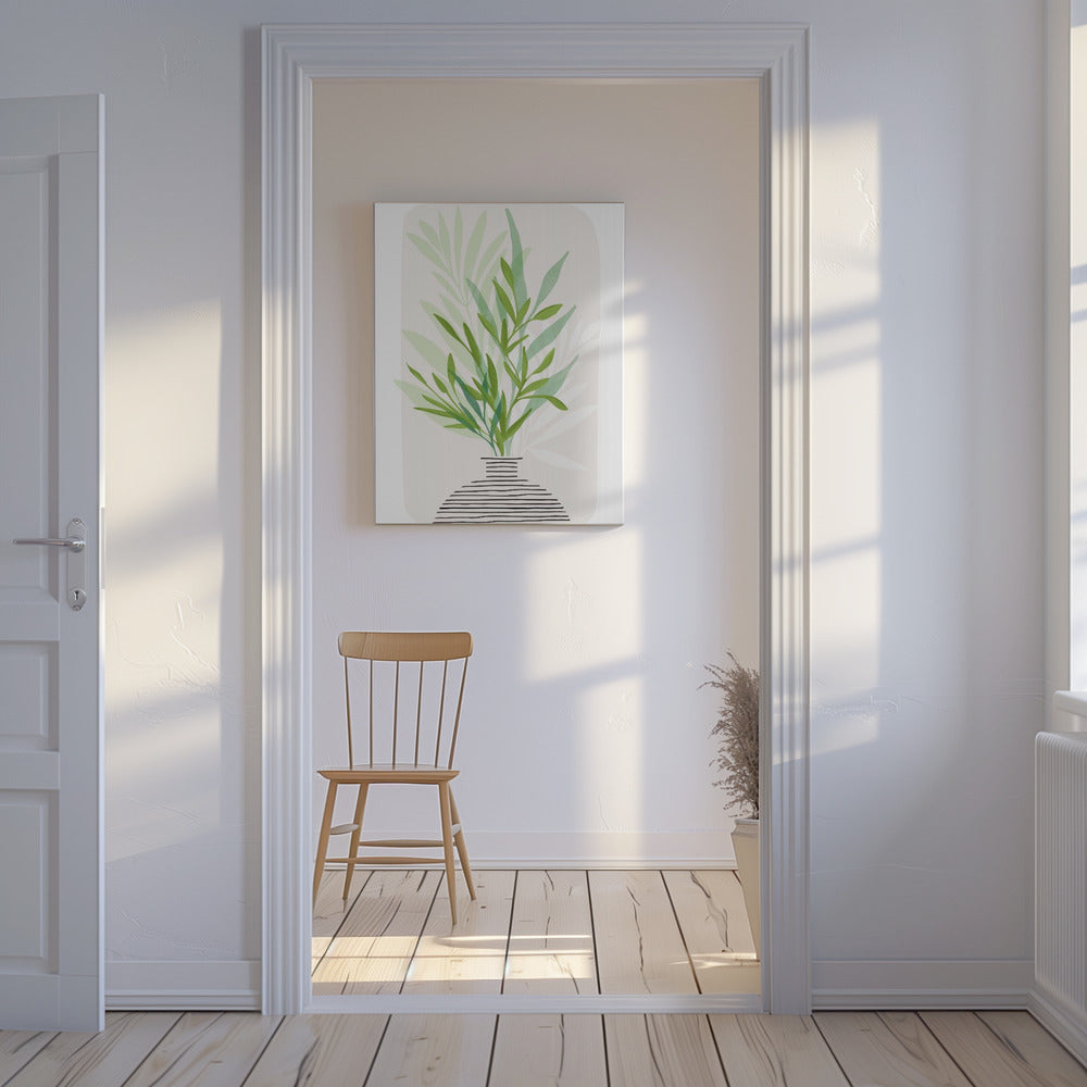 Geschilderd olijftak stilleven | Canvasprints