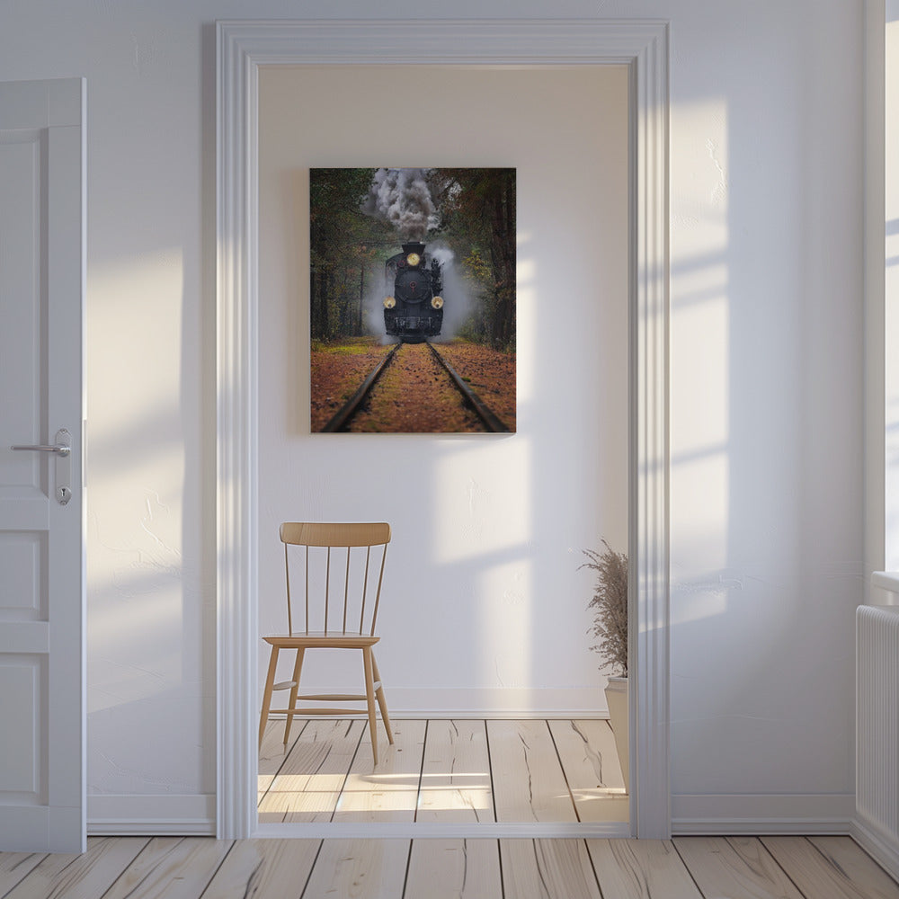Genom höstskogen | Canvas
