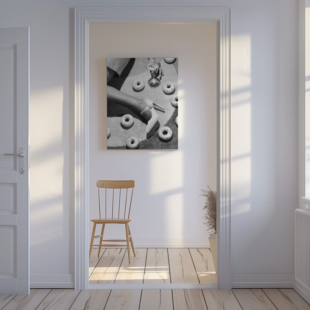 Disco svartvitt | Canvas