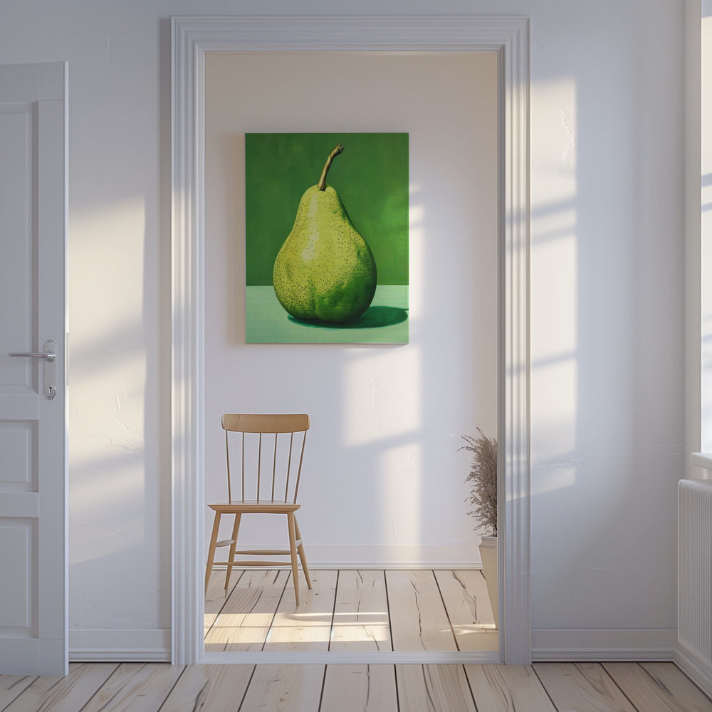 Grüne Birne | Leinwand