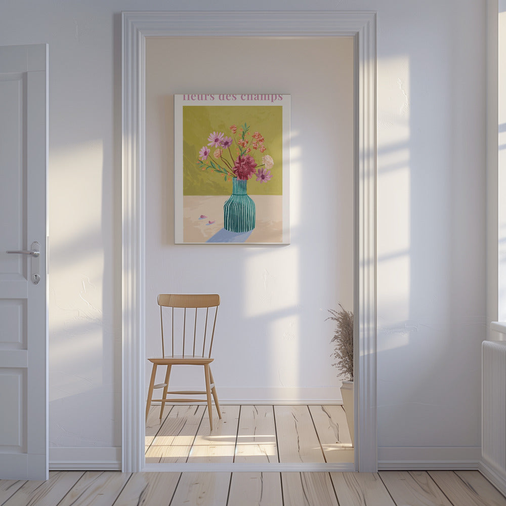 Fleur Des Champs - Groen | Canvasprints