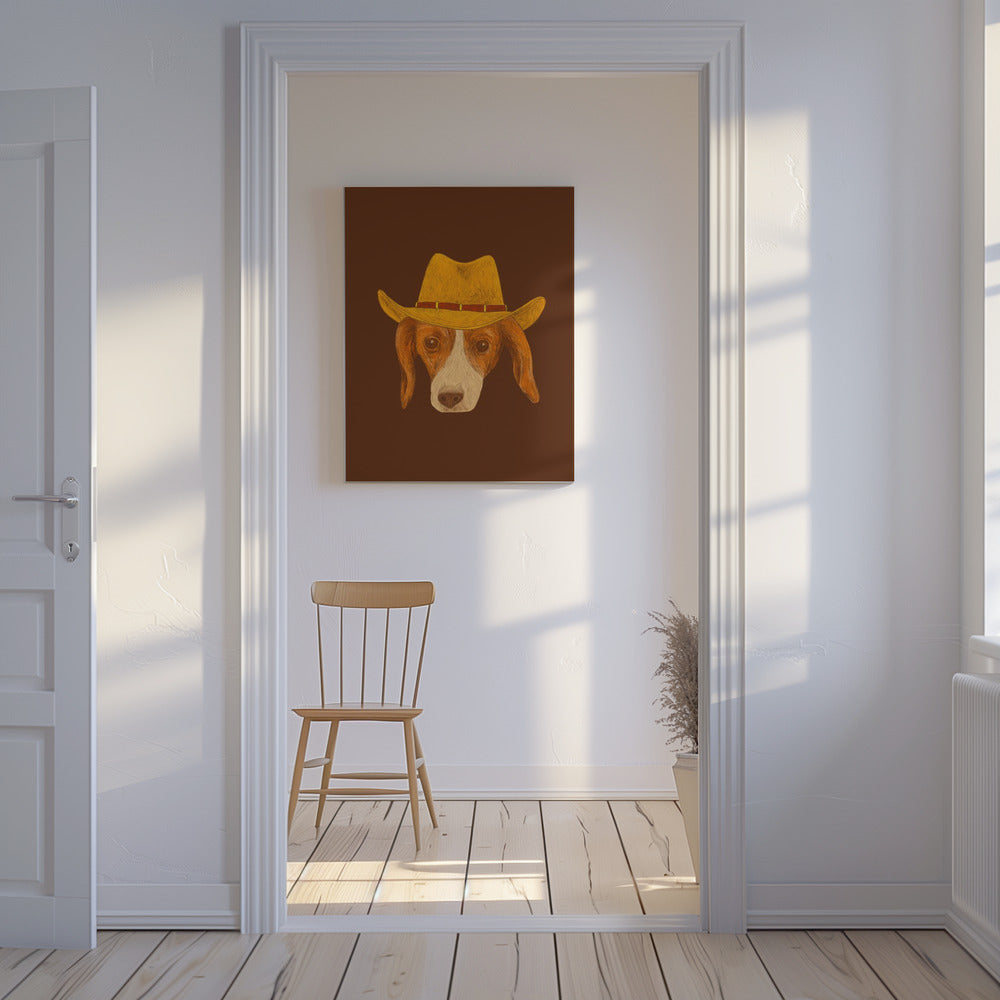 Nala, le chiot cowgirl le plus mignon | Tableaux sur Toile