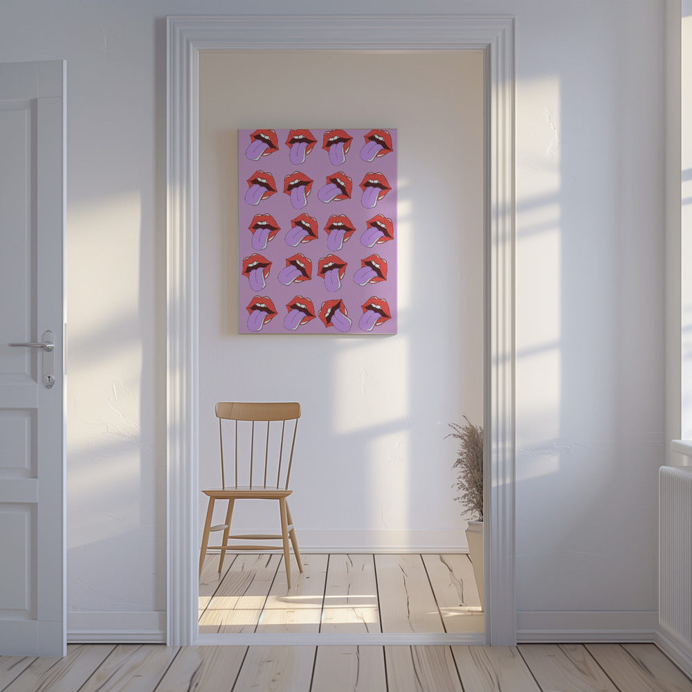 Lips Pattern | Canvas