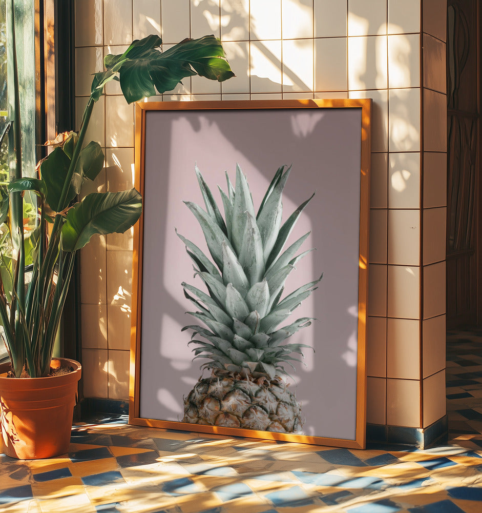 Ananas Pinkki 02 | Julisteet - Taidevedokset