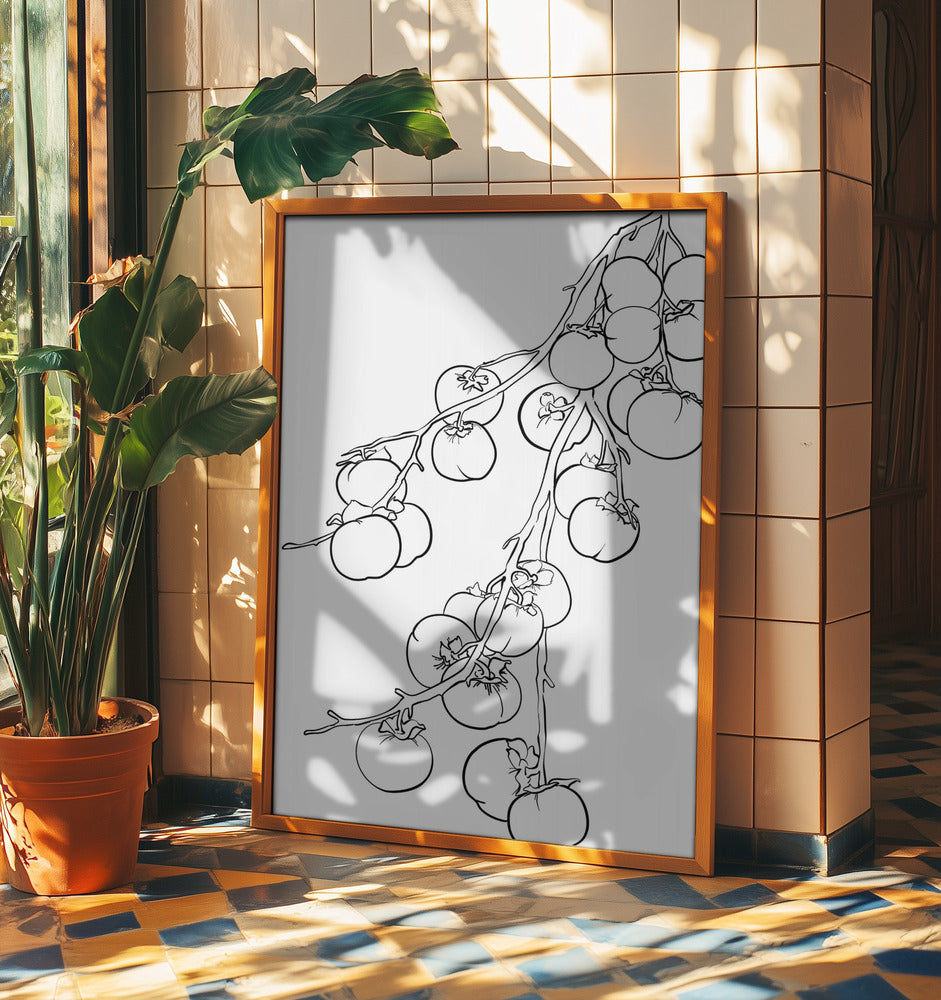 Branch of persimmons | Poster
